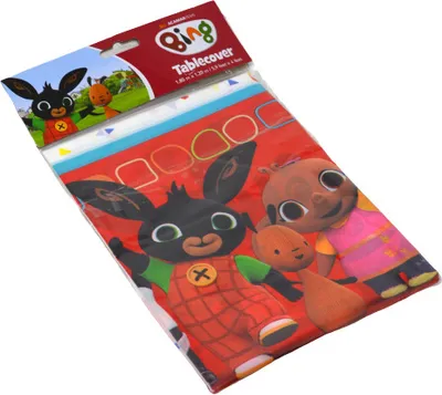 Immagine prodotto di Tovaglia di plastica Bing 1,2 m x 1,8 m, tovaglia per feste di compleanno per bambini