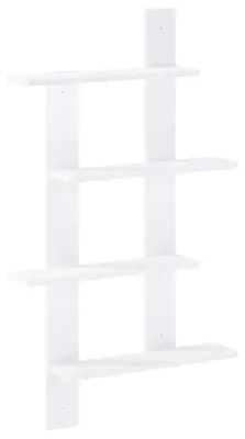 Imagen del producto de Estantería Wandregal, color blanco, 61 x 13,5 x 105 cm, fabricada en material de madera