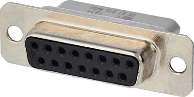 Immagine prodotto di Inserti femmina HARTING D-Sub (F) adatti per alloggiamenti D-Sub dimensione 15, 15 poli, connessione a crimpare - 1 pezzo