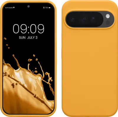 Produktbild von kwmobile Handyhülle für Google Pixel 10 Pro XL Hülle - Case Silikon - Kabelloses Laden - Schutzhülle Cover in Mango