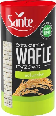 Zdjęcie produktu dla Sante Wafle Ryżowe Naturalne Cienkie 110g