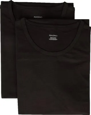 Immagine prodotto di T-shirt uomo RAGNO manica corta paricollo bordino basso confezione 2 capi eco Cotone elasticizzato bipack articolo 611477, 5 - QUINTA, Cotone 93%,Spandex 7%