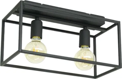 Immagine prodotto di Lampada a sospensione moderna Loft Horus 2865/Z-B-2 in nero con due sorgenti luminose e classe di protezione IP20