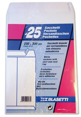 Zdjęcie produktu dla Blasetti 0537, Biały, Papier, 80 g/m², 230 mm, 330 mm, 25 szt.