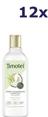 Produktbild von 12x Timotei Conditioner - 300ml - hydraterend - kokosmelk & aloe vera