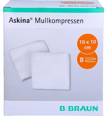 Immagine prodotto di ASKINA MULLKOMPR 10X10CM STERIL, 25X2 St KOM