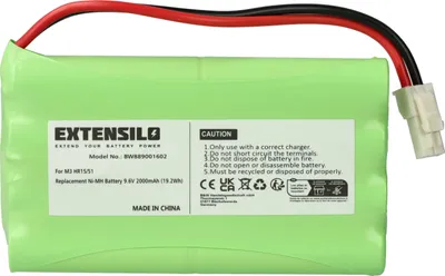 Produktbild von EXTENSILO Akku Ersatz für Polargos S1512 für Schiebetorantrieb Torantrieb Drehtorantrieb (2000 mAh, 9,6 V, NiMH)