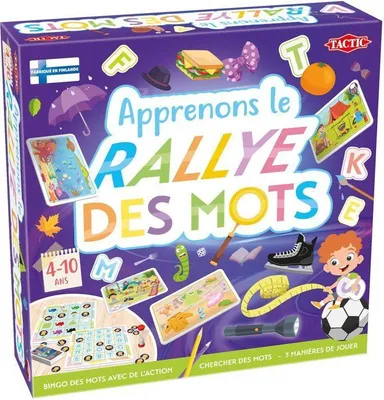 Obrázok produktu pre Vzdelávacia hra Naučme sa Rally slov, TACTIC, 2 a viac hráčov, od 4 rokov, Bingo hra pre deti