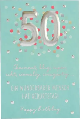 Produktbild von 11566 Depesche Zahlenkarte, Glückwunschkarte-50 Zu diesem besonderen Geburtstag...