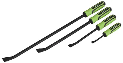 4-tlg. Winkelbrecheisen-Set mit Hammerkappe, 200-610 mm