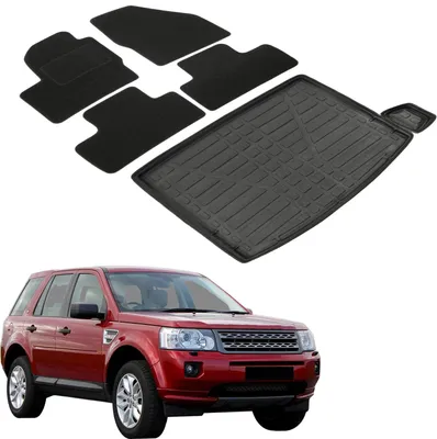 Produktbild von Kofferraumwanne Fußmatten Set Für Land Rover Freelander 2 2007-2016, Genaue Passform