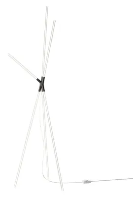Obrázok produktu pre Elegantná čierna hliníková stojaca lampa s trojnožkou, 36 W LED s nastaviteľnou teplotou farby (2200–3000 K), moderný, sochársky dizajn