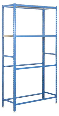 Image de Etagère Garage Simongarage Plus 4/400 Bleu/galva Bleu/galva 2000x1000x400 - Simonrack