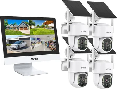 Zdjęcie produktu dla System bezpieczeństwa, wsparcie dla kamer o wysokiej rozdzielczości, inteligentna technologia rozpoznawania, 4 sztuki, brak oznaczeń