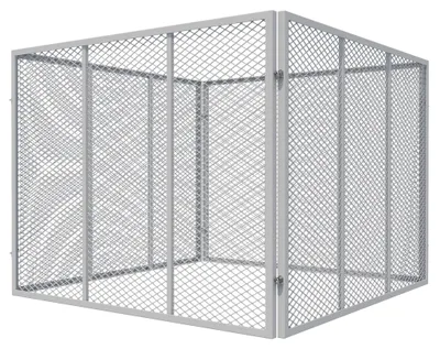 Produktbild von Wiltec Komposter 100 x 100 x 80 cm, Gartenkomposter aus Metallgitter, Kompostbehälter für 800 Liter Kompost, Biokomposter für Bioabfall