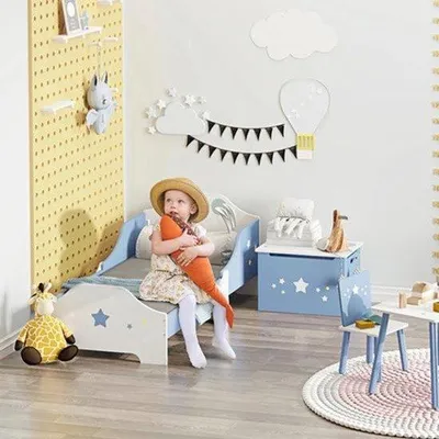 Produktbild von Kinderbett - Sicher mit abgerundeten Ecken - Niedrige Anstiegshöhe - für Kinder