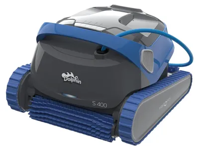 Image de Robot electrique de piscine fond, parois et ligne d'eau avec chariot - Dolphin - S400 -