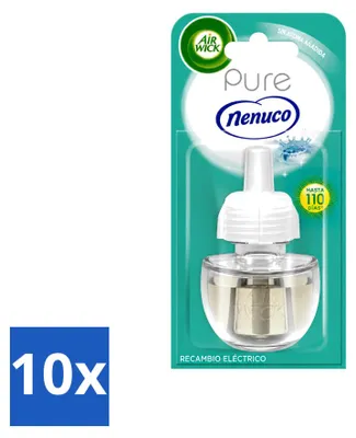 Produktbild von 10 x Air Wick Elektrische Geurverspreider Nachfüller Pure Nenuco 19 ml - Vorteilspackung - 10 Stücke