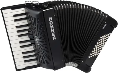 Zdjęcie produktu dla Hohner Bravo II 48 Akordeon klawiszowy Black