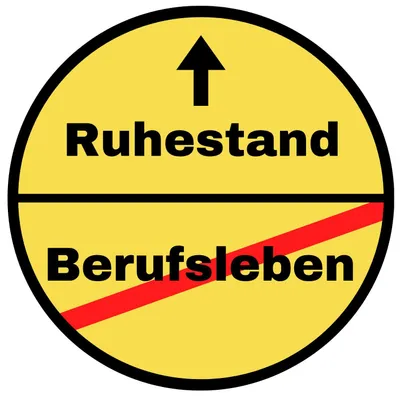 Produktbild von Tortenaufleger essbar Rente/Ruhestand 20cm Fondant