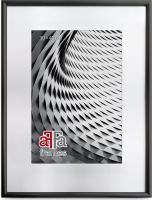 Produktbild von aFFa frames Finger-Bilderrahmen aus Holz mit Ständern & Aufhängern | Rechteckiges Format mit Acrylglasfront (Plexiglas) | Schwarz, 40x60 cm