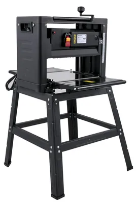 Produktbild von VEVOR Dickenhobel 330 mm (13-Zoll) Tischhobel 2000W Holz-Hobel 8000 U/min Holzverarbeitungs-Hobel 10 AMP Holz-Hobel Klappbar 6m/min Hobelgeschwindigkeit mit Eisenständer Staubabsaugung für Holzverarbeitung Holzplanke, Mit Basis, Einzelgeschwindigkeit