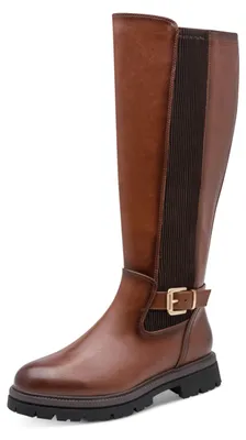 Produktbild von MARCO TOZZI Damen Langschaftsstiefel mit, Braun (COGNAC COMB), 40 EU