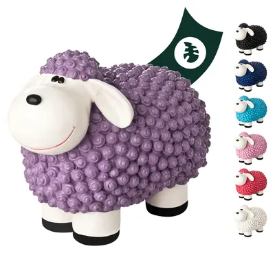 Produktbild von Bunte Mini Schafe Gartenfiguren