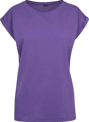 Image de Build Your Brand BY021 | T-Shirt Femme à Épaule Étendue - Couleur : Ultraviolet - Taille : S