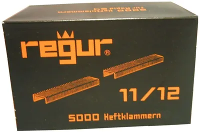 Produktbild von Flachdrahtklammer Typ 1111/12 mm verzinkt VE=5000 Stück.