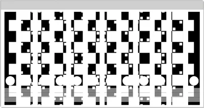 Produktbild von Wallario Ordnerrücken Sticker, selbstklebend für schmale Ordner, 12 Stück, Motiv Optische Täuschung - Illusion - schwarz weiß