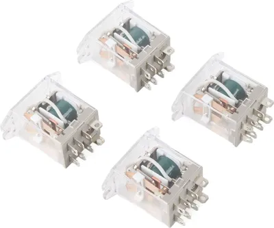 Zdjęcie produktu dla 4szt Przekaźnik elektromagnetyczny 220 V Uniwersalna wodoodporna konstrukcja termoplastyczna do bram garażowych