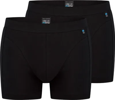 Produktbild von Schiesser 2er Pack Long Life Baumwolle Retro Short / Pant Perfekte Passform, Komfortabler Bund mit kleinem Serien-Logo, Reduzierte Pilling-Bildung und glatte gleichmäßige Oberfläche