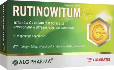 Produktbild von RUTINOVITAMIN C Vitamin C Rutin IMMUNITY Alg Pharma 150 Tabletten