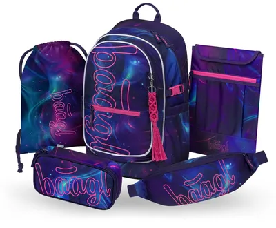 Produktbild von Baagl Schulrucksack Set Mädchen 5 Teilig Schultasche Grundschule - Nova