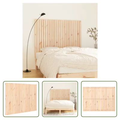 Image de The Living Store Tête de lit murale 146,5x3x110 cm pin massif