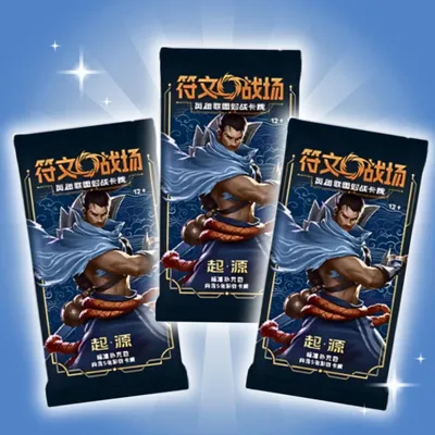 Produktbild von 3x Riftbound Origins Slim Booster – Simplified Chinese | je 5 Karten | 3x Boosterpack + Heartforcards Versandschutz