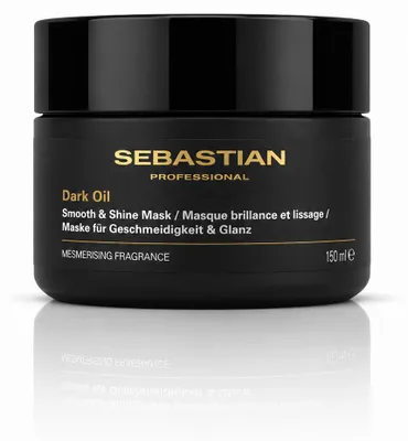 Imagen del producto de Mascarilla Sebastian DarkOil para suavizar y dar brillo, 145 ml
