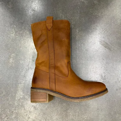 Produktbild von Vaton Cowboystiefel für Damen, Cognac-Farbe, aus gewachstem Leder