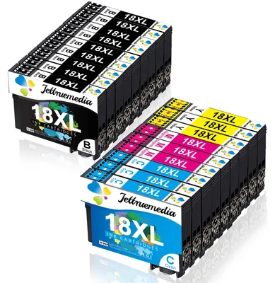 Image de Cartouches d'encre 18XL - Noir, Cyan, Magenta, Jaune