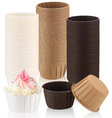 150 Papier-Muffinförmchen, Cupcake-Backformen, rund, Einweg