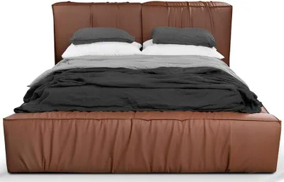 Produktbild von Schlafzimmer Bett Doppelbett 180сm Matratze Braun moderner Stil Hochwertig
