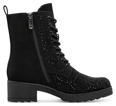 Imagen del producto de Marco Tozzi: Botas y botines para mujer, zapatos de cordones, botines, color negro, para uso casual