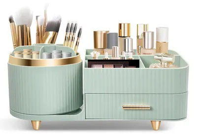 Produktbild von Elzusha – Drehbarer Kosmetik-Organizer mit Schublade