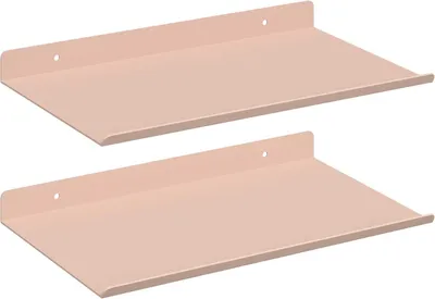 Immagine prodotto di Mensola sospesa 2 pcs Rosa 30 x 18 x 2,5 cm Acciaio