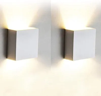 Obrázok produktu pre Hliníková LED nástenná lampa, 12 W, 5 LED diód, teplé svetlo (3000 K), do obývacej izby, spálne, kúpeľne, kuchyne a jedálne.