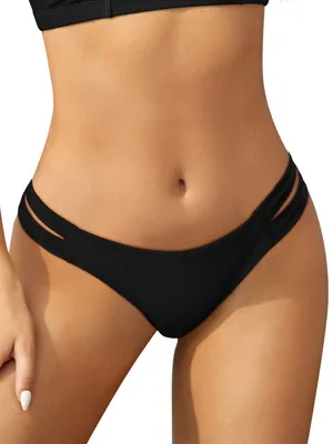 Productafbeelding van SHEKINI Dames, lage taille bikini broek, badmode, tanga model, chique