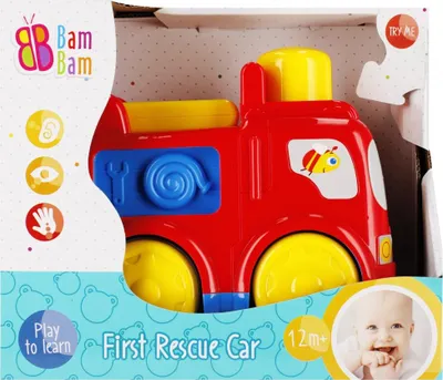 Produktbild von BAM BAM Spielzeugauto „Kleiner Feuerwehrmann“ mit Motorantrieb für Kinder