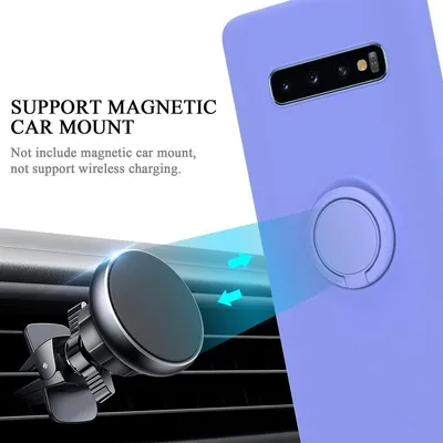 Produktbild von Cadorabo Hülle für Samsung Galaxy S10 4G Schutz Hülle in Lila Handyhülle TPU Etui Case Cover