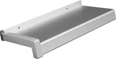 Produktbild von Aluminium Fensterbank silber EV1 130 mm Ausladung MF 4 Gleitabschluss 1200 mm